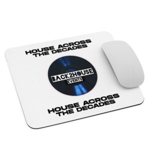 House across the Decades Back2House Events Mouse pad