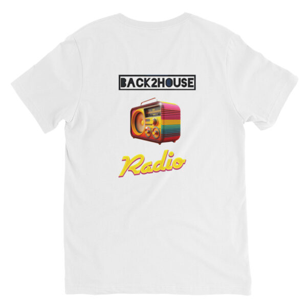 Back2House Radio Unisex Short Sleeve V-Neck T-Shirt - Image 3