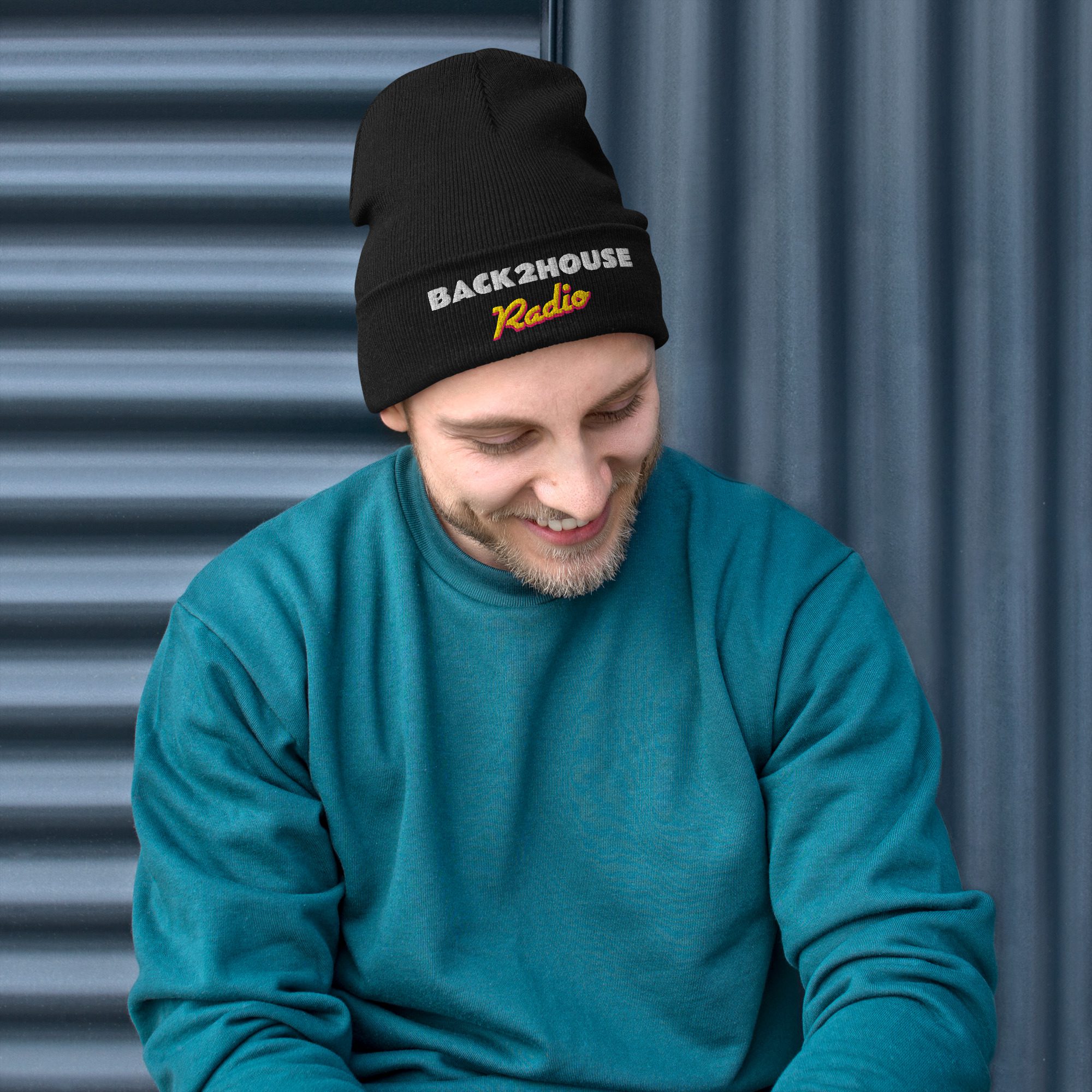 Back2House Radio  Embroidered Beanie - Image 2