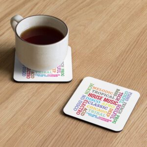 HOUSE MUSIC Cork-back coaster